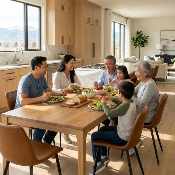 Family gatering after celaning services in Denver, CO